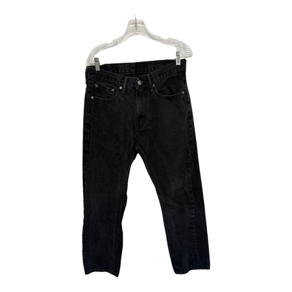 Levi's Other - Vintage Y2K Levi's 505 Straight Leg Black Grunge Work Pants Denim Jeans 32X32